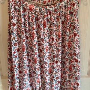 LOFT Outlet Floral Print Sleeveless To Size XL